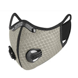 Grey Sports Face Mask With Filter
