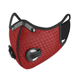 Red Sports Face Mask With Filter