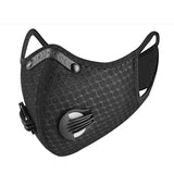 Black Sports Face Mask With Filter